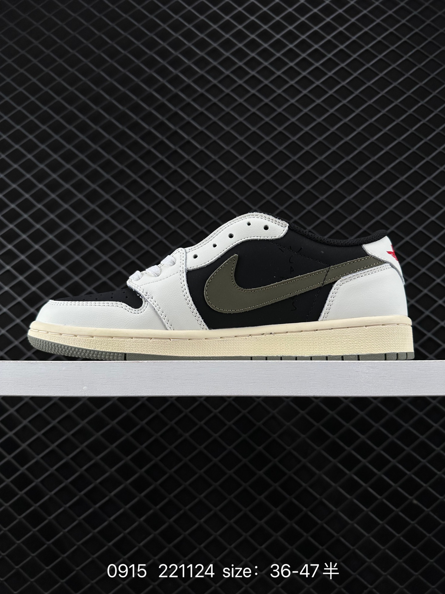 fragment design x Travis Scott x Nike Air Jordan 1 Low OG SP”Black/Green Toe“